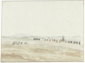 Processie in de omgeving van Cerignola チェリニョーラを去る行列 (オブジェクトのタイトル) イタリア、シチリア、マルタの旅 - 1778 (シリーズタイトル) 作： Louis Ducros