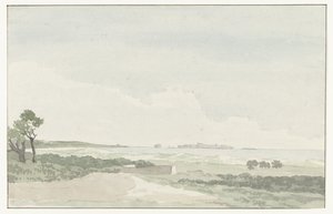 Vergezicht met de stad Gallipoli ガリポリの街の遠景 (オブジェクトのタイトル) イタリア、シチリア、マルタの旅 - 1778 (シリーズタイトル)