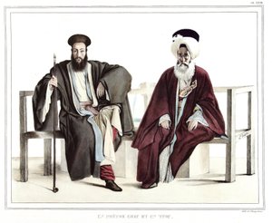 ダヴィッドの弟子であるルイ・デュプレ（1789-1837）が1825年に制作した「アテネとコンスタンティノープルへの旅」の中のギリシャ人とオスマン人の肖像画、風景画、衣装を自然に近い場所に描いたリトグラフとコロリーのコレクション。 作： Louis Dupré