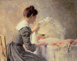 母性、1898 作： Louis Emile Adan