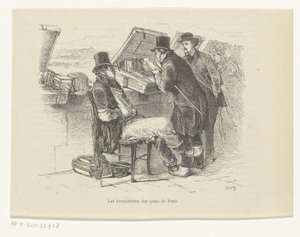 パリの波止場の書店 Les bouquinistes des quais de Paris (オブジェクトのタイトル) 作： Louis Ernest Lesage