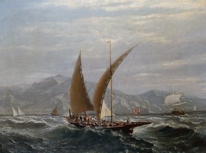 地中海のタルタン (キャンバスに油彩)