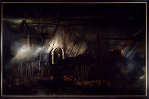 ナポレオン1世の遺灰の返還とベル・プール号への積み替え作業 10月15日 作： Louis Eugene Gabriel Isabey