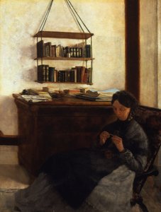 アーティストの母、1877 作： Louis Eysen