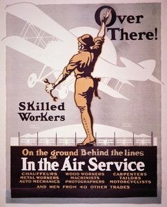 アメリカの航空局募集ポスター（カラーリトグラフ 作： Louis Fancher