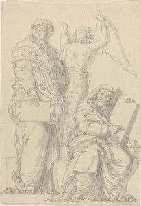 預言者ホセアとヨナ 作： Louis Felix de La Rue after Raphael