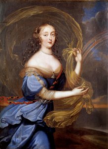 フランソワーズ・アテネ（Francoise-Athenais）の肖像 ロシュシュアルト・モルテマール作 モンテスパン侯爵夫人（またはモンテスパン夫人）（1640年～1707年） ルイ14世の寵愛を受け、アイリス・ペインティングではフェルディナン・ルイ・エル・ル・ジューン（1648年～1717年）が代表的な人物です。 作： Louis Ferdinand  Elle