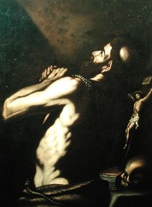聖ジェローム（油彩・キャンバス） 作： Louis Finsonius or Finson