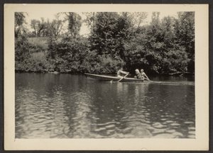[ローグ川のボートレース］ 作： Louis Fleckenstein