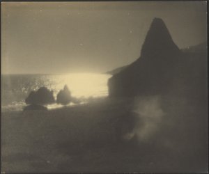 [夕暮れの海景］ 作： Louis Fleckenstein