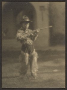[カウボーイ姿の少年］ 作： Louis Fleckenstein