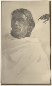 [ネイティブ・アメリカンの絵画の写真（ジェラルド・キャシディのサイン入り）] 。 作： Louis Fleckenstein