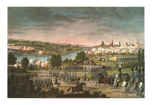 ドレスデンの戦い、1813 年 8 月 26 日、c1850 作： Louis Francois Couche