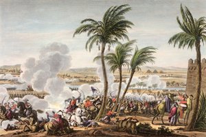 ピラミッドの戦い、エジプト、テルミドール 3、6 年 1798 年 7 月 21 日 作： Louis Francois Couche