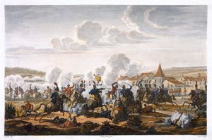 「1806 年 10 月 10 日のザールフェルトの戦いでのプロイセンのルートヴィヒ王子の死」。