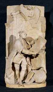 ウェストミンスター寺院のジョージフレデリックヘンデル（1685-1759）の記念碑のModello、1760年頃（テラコッタ）