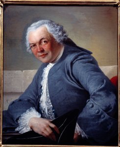 トローザン氏の肖像。ルイ・ガブリエル・ブランシェ（1701〜1772）の絵 作： Louis Gabriel Blanchet