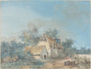風景 作： Louis Gabriel Moreau the Elder