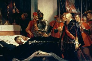 エグモント伯爵とホールン伯爵の遺骨への最後の敬意 作： Louis Gallait