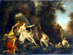 ダイアナとアクテオン」1732年 作： Louis Galloche