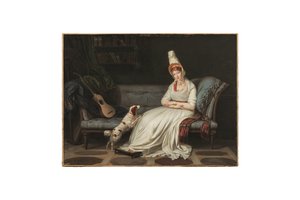 エリザベスの肖像、ウェブスター夫人、後のオランダ夫人（1771-1845）、1795年頃（キャンバスに油彩） 作： Louis Gauffier