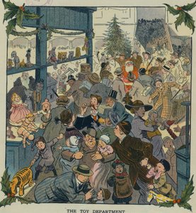 アメリカ、玩具売り場 1910年代（プリント）