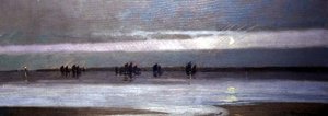 カービス・ベイから戻ってきた漁船団、1904年頃（油彩・キャンバス） 作： Louis Grier
