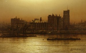 ランベス宮殿、ロンドン 作： Louis Grimshaw