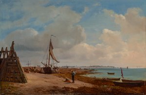 エルベ ブランケネーゼ近く 作： Louis Gurlitt