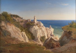 モン島の断崖 作： Louis Gurlitt