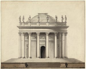 古典的な寺院 作： Louis Gustave Taraval