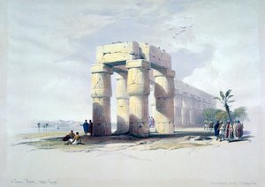 ルクソール、テーベ、上エジプト、19世紀 作： Louis Haghe