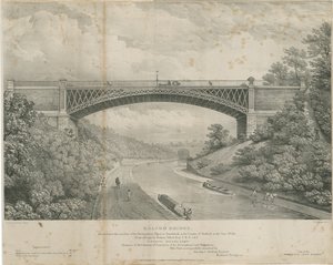 カルトン橋：亜鉛リトグラフ、nd [1826]