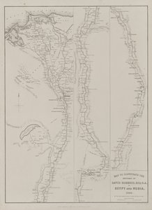 エジプトとヌビア、第 III 巻: デビッド ロバーツのスケッチを示す地図、Esq: R.A. エジプトとヌビアで 1849