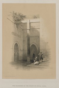 エジプトとヌビア、ボリュームIII：Nileometer。ロダ島、1849年。 作： Louis Haghe