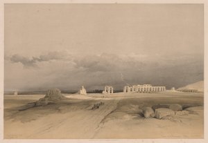 エジプトとヌビア：ボリュームII-No. 8、遺跡の遺跡、テーベ、1838年。