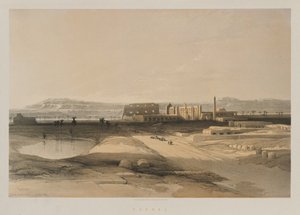 エジプトとヌビア、ボリュームII：カルナック、1847年。 作： Louis Haghe