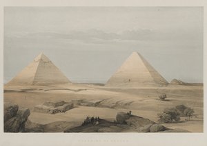 エジプトとヌビア、ボリュームII：Geezehのピラミッド、1848年。 作： Louis Haghe
