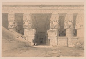 エジプトとヌビア：ボリュームI-No. 35、Dendera、1838。 作： Louis Haghe