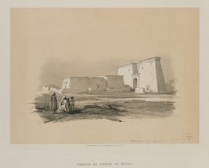 エジプトとヌビア、ボリュームI：ダッケ、ヌビア、1846年。 作： Louis Haghe