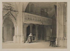 ベルギーとドイツのスケッチ、第1巻：ネンベルク修道院、ザルツブルク、1840年。 作： Louis Haghe