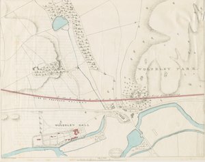 ウォルズリーホール：色合いのリトグラフ、nd [1806-1885] 作： Louis Haghe
