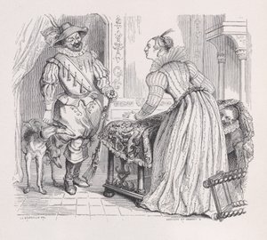 ベランジェの全集からの狩り、1836年。作成者：ルイ・アンリ・ブレヴィエール、セザール・オーギュスト・エベール。 作： Louis Henri Brevière, Cesar Auguste Hebert