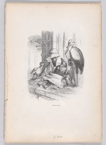 私は動物の私生活と公の生活からのシーンの未亡人でした。 1837-47。 作： Louis Henri Brévière