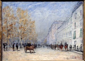 リヨンでのランチクラス。 ルイ・カラン (1821-1899) の絵画 作： Louis Hilaire Carrand