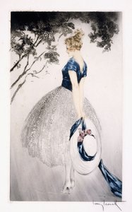 巣の中、1922年頃（エッチングとドライポイント） 作： Louis Icart