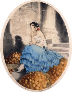 オレンジセラー 作： Louis Icart