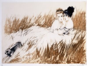 怖がった 作： Louis Icart