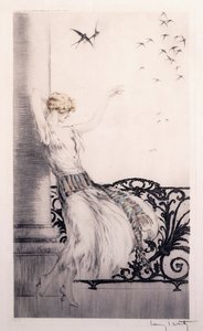 ツバメ 作： Louis Icart