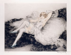 白い下着 作： Louis Icart